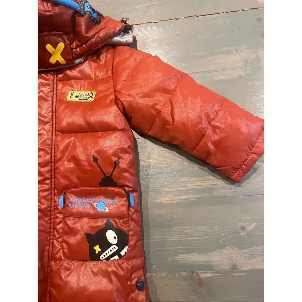 Puffer winter jacket for kids - Picture 3 of 6